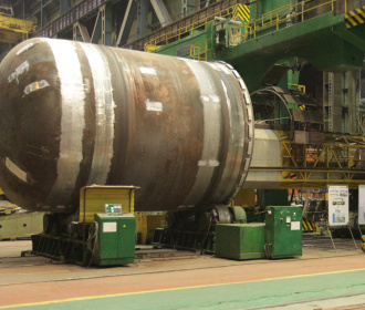 В АО «АЭМ-технологии» выполнен контроль качества нижнего полукорпуса реактора Белорусской АЭС