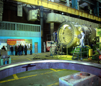 Генеральный директор Атомэнергомаша Андрей Никипелов проинспектировал ход производства реакторных установок «РИТМ-200» для ледоколов нового поколения