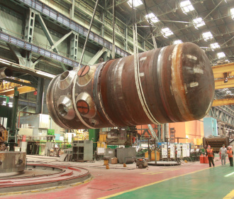 На Атоммаше завершена сварка корпуса реактора для второго энергоблока Белорусской АЭС