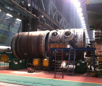 АО «АЭМ-технологии» завершило сборку корпуса реактора для блока № 2 Белорусской АЭС