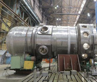 В Атомэнергомаше собрали корпус второго реактора для первого серийного ледокола нового поколения «Сибирь»