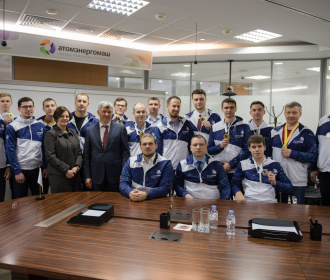 Генеральный директор АО «Атомэнергомаш» Андрей Никипелов встретился с медалистами WorldSkills Hi-Tech-2019