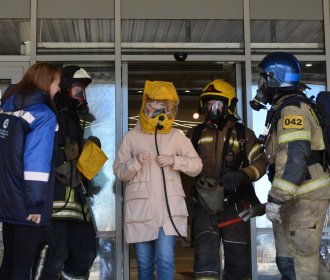 Петрозаводскмаш провёл тренировку по ликвидации условного пожара